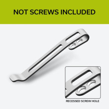 Кліпса кишенькова сталева Civivi без гвинтів CA-05B-V1