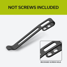 Кліпса кишенькова сталева чорна Civivi без гвинтів