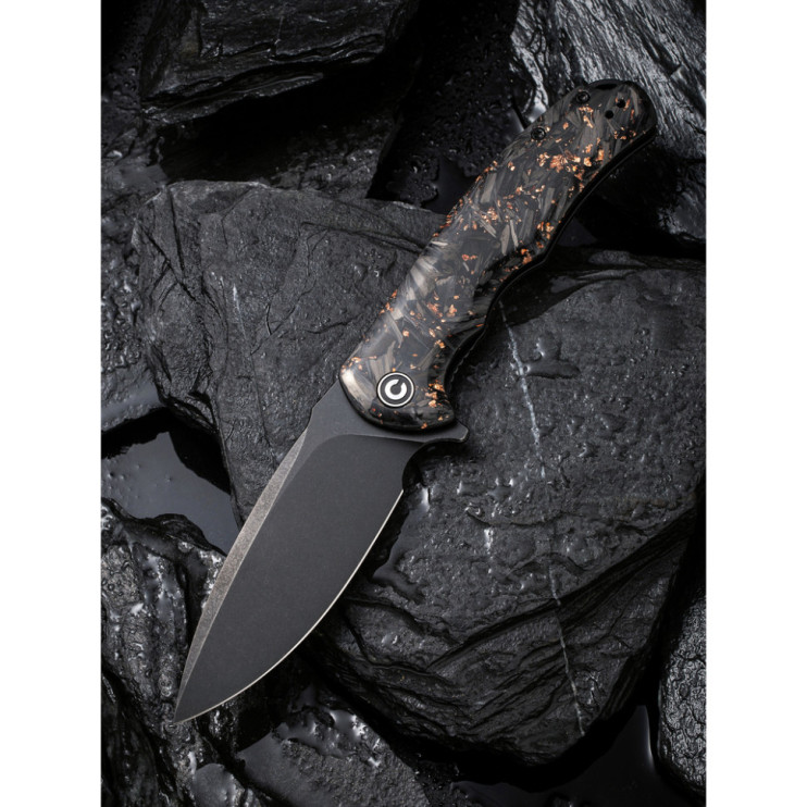 Ніж складаний Civivi Praxis Shredded Carbon Fiber C803I