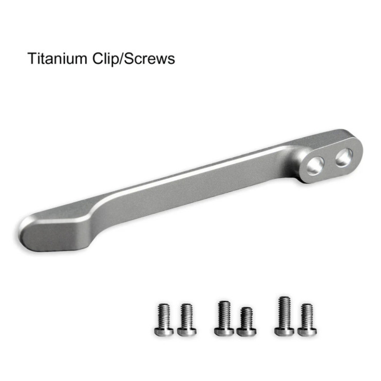 Клипса карманная титановая Civivi T001C с титановыми винтами  