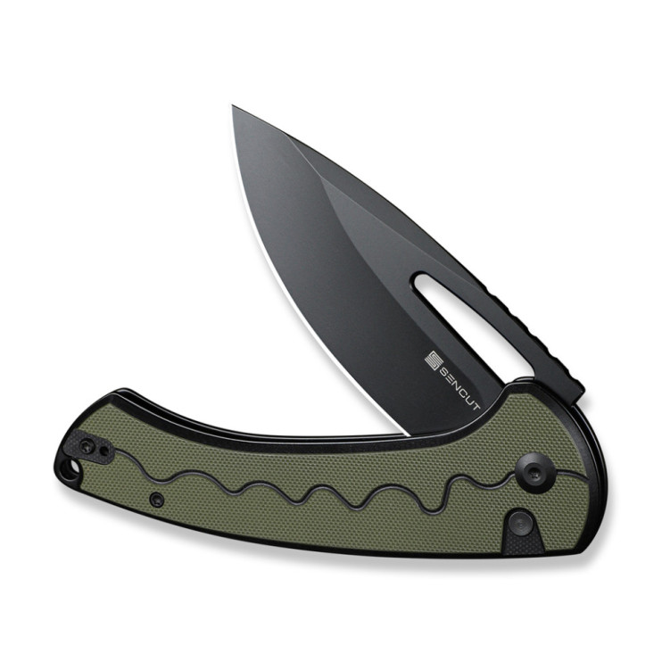 Нож складной Sencut Squiggy Black/Green S24082A-2  