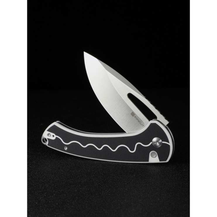 Нож складной Sencut Squiggy White/Black S24082A-1  
